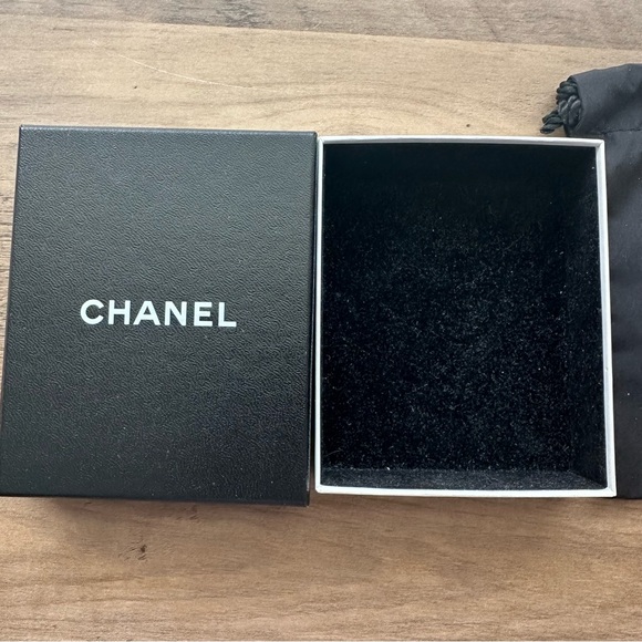 Chanel Drawstring Pouch and Felt Lined Cardboard Box for Jewelry - Picture 6 of 6